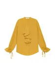 Блузка с оборками спереди MALIPARMI, желтый - фото 2