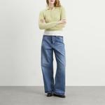 Поло из мохера Auralee, Light Khaki - фото 4