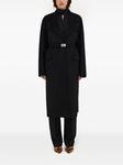 Ferragamo однобортное пальто, черный - фото 2