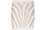 Мини-юбка с принтом zebra BALMAIN, хаки - фото 3