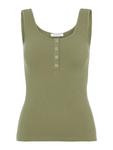 Топ PIECES Kitte, оливковый - фото