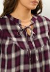 Блуза Yours Clothing CHECK, Burgundy/Red - фото 4