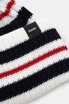 Полосатая шерстяная шапка MÜ Eisbar, белый - фото 3