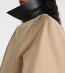 Укороченная куртка из хлопка и шерсти Givenchy, бежевый - фото 6
