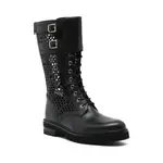 Кожаные ботильоны Noemi Pinko, черный - фото