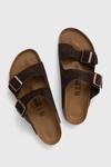 Замшевые тапочки Arizona Birkenstock, коричневый - фото 3