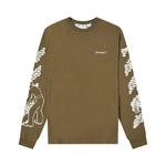 Футболка Off-White Bricks Skate Long-Sleeve Tee, зеленый - фото