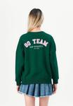 Толстовка GAP LOGO OVERSIZED CREW, Evergreen Glamour/Green - фото 3