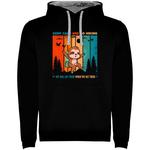 Худи Kruskis Keep Calm Sloth Two-Colour, черный - фото