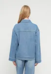 Objrosie re l/s overshirt noos denim jacket Object, Light Blue Denim - фото 3