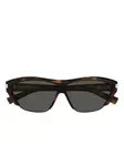 Солнцезащитные очки с логотипом Saint Laurent Eyewear, коричневый - фото