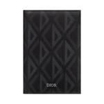DIOR CD Diamond Canvas Паспортник мужской черный - фото