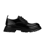 Кроссовки Alexander McQueen Wmns Derby Flat 'Black', черный - фото