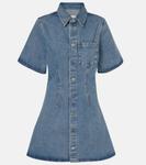 Джинсовое платье-рубашка Ami De Cœur Ami Paris, Used Blue - фото