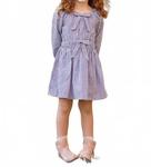 Платье для девочек «Черничное варенье» Mabel + Honey, синий - фото