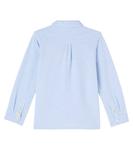 Хлопковая рубашка Scotch & Soda Kids, Cerulean/Bright White - фото 4
