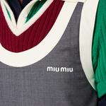 Мини-платье grisaille MIU MIU, серый - фото 5