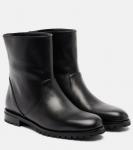 Кожаные ботинки до щиколотки Manolo Blahnik, 0015 Blk - фото