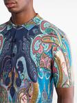 ETRO рубашка поло с принтом пейсли, синий - фото 4