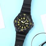 Часы CASIO Waterproof Sports Quartz Mens Black Analog, черный - фото 3