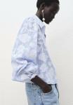 Блуза Mango Button-down blouse, Light Blue - фото 5