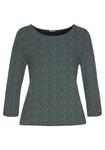 Топ LASCANA Shirt, цвет grey/dark grey - фото 4