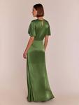 Сатиновое макси-платье Sienna Rewritten, Olive Green - фото 3