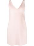 P.A.R.O.S.H. шерстяное платье мини без рукавов, розовый - фото
