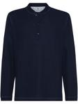 Brunello Cucinelli рубашка поло с длинными рукавами, синий - фото