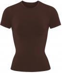 Футболка Skims Soft Smoothing Seamless, кофейный - фото