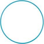 Обруч гимнастический 85см бирюзовый DOMYOS, синий - фото