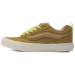 Knu Skool Low-Top Кроссовки для скейтбординга Унисекс Браун Vans, Коричневый/Желтый - фото