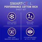 Умный крутой комплект простыней Madison Park Essentials плотностью 900 ниток с наволочками, синий - фото 5