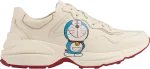 Кроссовки Doraemon x Gucci Rhyton Ivory, слоновая кость - фото