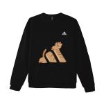 Adidas LABEL Свитшот Unisex Black Crew Neck Moderate Regular - фото