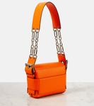 Сумка через плечо из кожи Musubi Acne Studios, цвет bright orange - фото 4