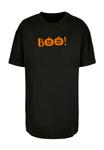 Футболка с принтом HALLOWEEN BOO PUMPKIN Merchcode, черный - фото