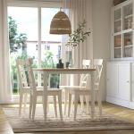 Ковер безворсовый Ikea Vagnat, 170x240 см, серый/белый - фото 4