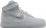 Кроссовки Nike Air Force 1 High 'Wolf Grey Metallic Silver', серый - фото
