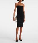 Платье-бюстье из тюля The Attico, черный - фото 2