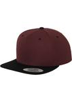 Бейсболка Flexfit Snapback, цвет maroon/blk - фото