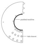 КВП елизаветинский пластиковый ошейник в клетку ххС KVP - фото 3