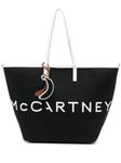 Stella McCartney сумка-тоут с логотипом, черный - фото