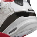 Кроссовки Nike Air Jordan Dub Zero, красно-черно-белые - фото 9