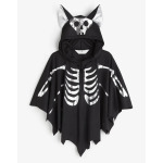 Карнавальная накидка H&M Bat Skeleton, черный/серебряный - фото