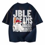 Футболка унисекс JINBEILE, белый/красный - фото 12