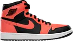 Кроссовки Air Jordan 1 Retro High Max Orange, черный - фото