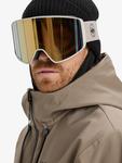 Очки для сноуборда Quiksilver Storm Mg Bone White Goggle, clux ml gold s3 - фото 5