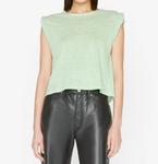 Футболка Rolled Muscle в ярко-перидотовом цвете Frame, Bright Peridot Multi - фото