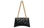 Сумка crush small chain bag quilted 'black' Balenciaga, черный - фото 4